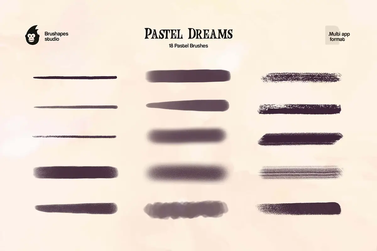 Multi App Pastel Dreams Brushes 5 multi app pastel dreams brushes (3) 93769