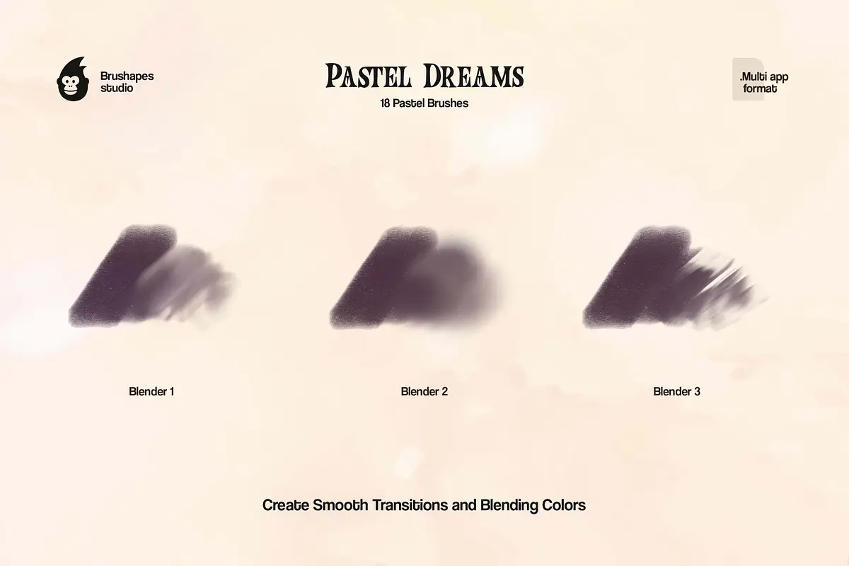 Multi App Pastel Dreams Brushes 7 multi app pastel dreams brushes (5) 93767