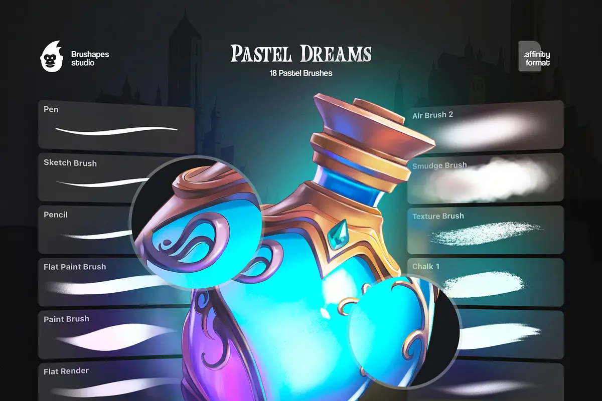 Pastel Dreams Affinity Brushes 4 pastel dreams affinity brushes02 93750