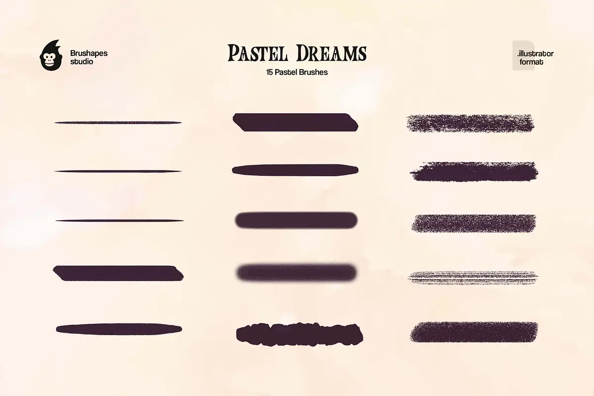 Pastel Dreams Illustrator Brushes 5 pastel dreams illustrator brushes4 93738