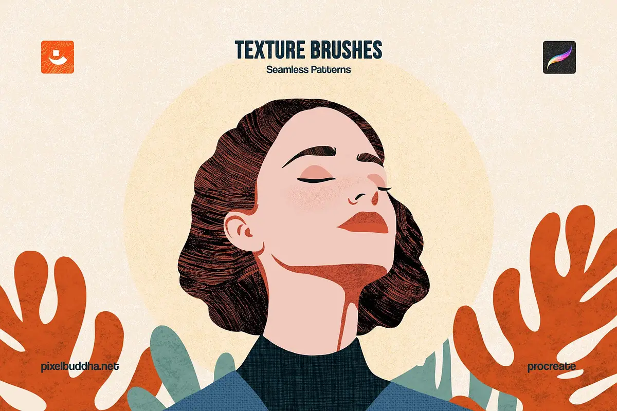 Procreate Texture Brushes – 12 Unique Brushes for Artists
