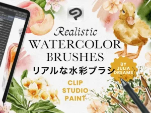realistic watercolor brushes for clip studio paint 93867