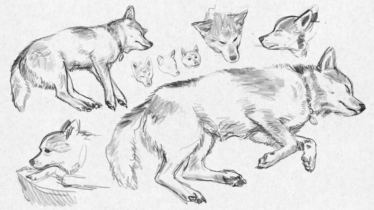 Choonhachat SKETCH - Procreate/Photoshop/CS Paint Pencil Brush Set 7 sketch pencil brushes for procreate, photoshop, csp (5) 93532