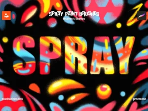 spray paint procreate brushes