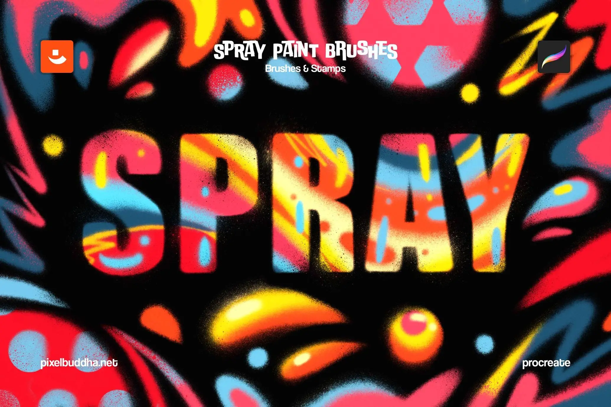Spray Paint Procreate Brushes