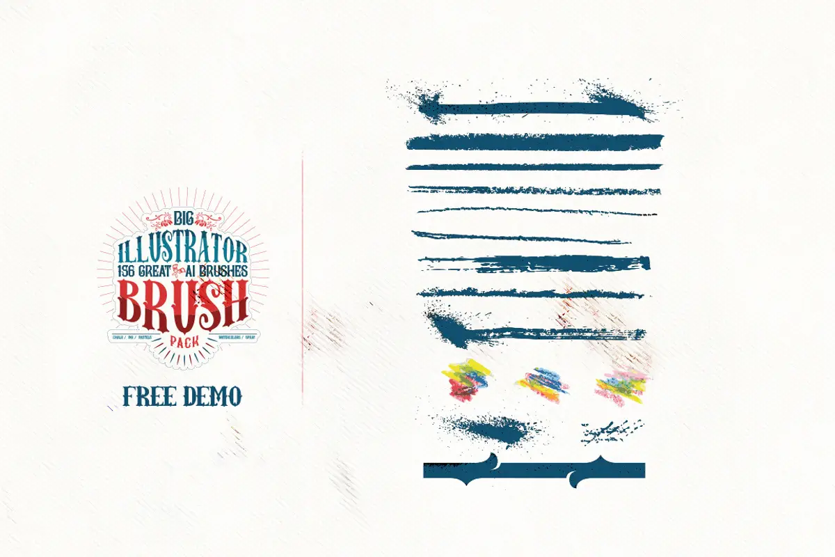156 Illustrator Brush Pack + Bonus