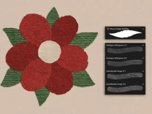 30 paper texture brushes for procreate 9