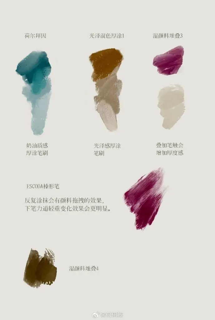 oli brushes by Eno|Procreate|43 brushes update 4 43 oil painting brushes for procreate 3