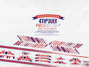 4th of july probrush vectors 1