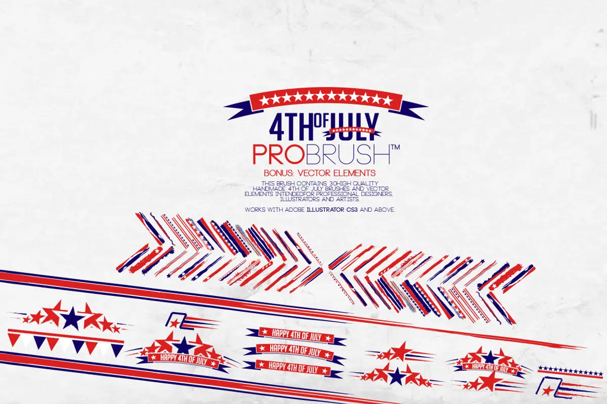 4th Of July - ProBrush™ + Vectors