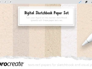 digital sketchbook paper set for procreate 3
