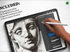 hatching procreate brushes 3