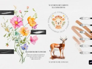 watercolor realistic brushes for procreate 9
