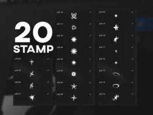 y2k star stamp2