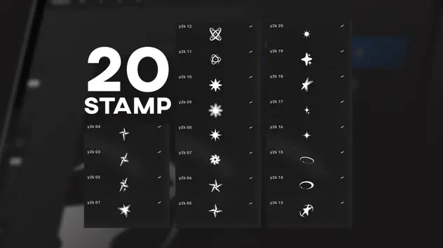 Y2K Star Stamp