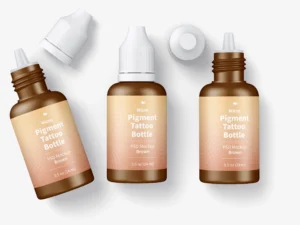 0 5 oz micro pigment tattoo bottles mockup 4