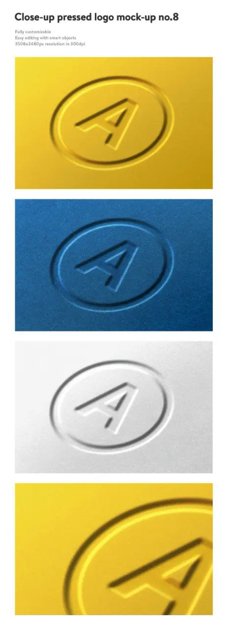 10 Premium Logo Mock-Ups Vol