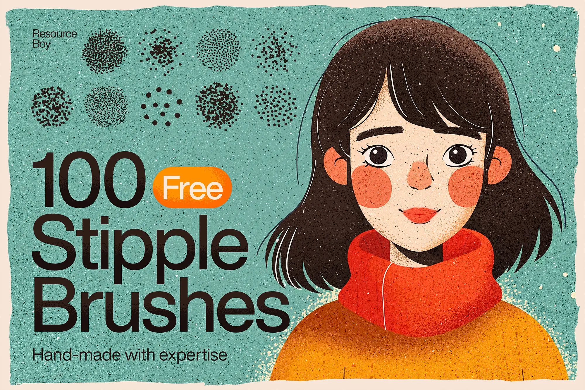 100 Stipple Shading Photoshop Brushes 7 100 stipple shading photoshop brushes