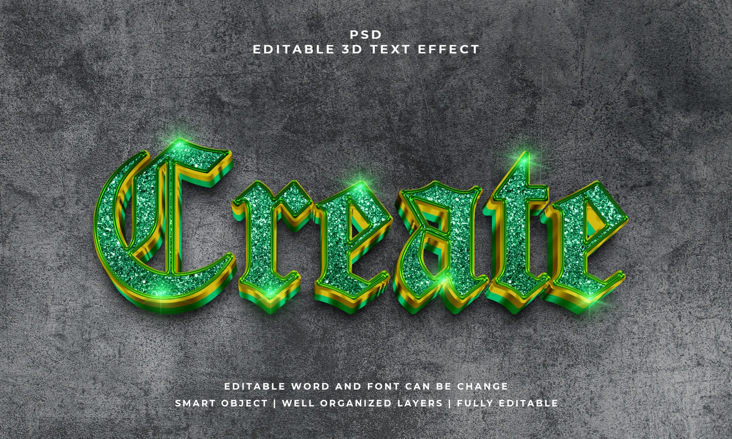 15 Photoshop Editable 3D Text Effect Style Pack 6 15 photoshop editable 3d text effect style pack 10