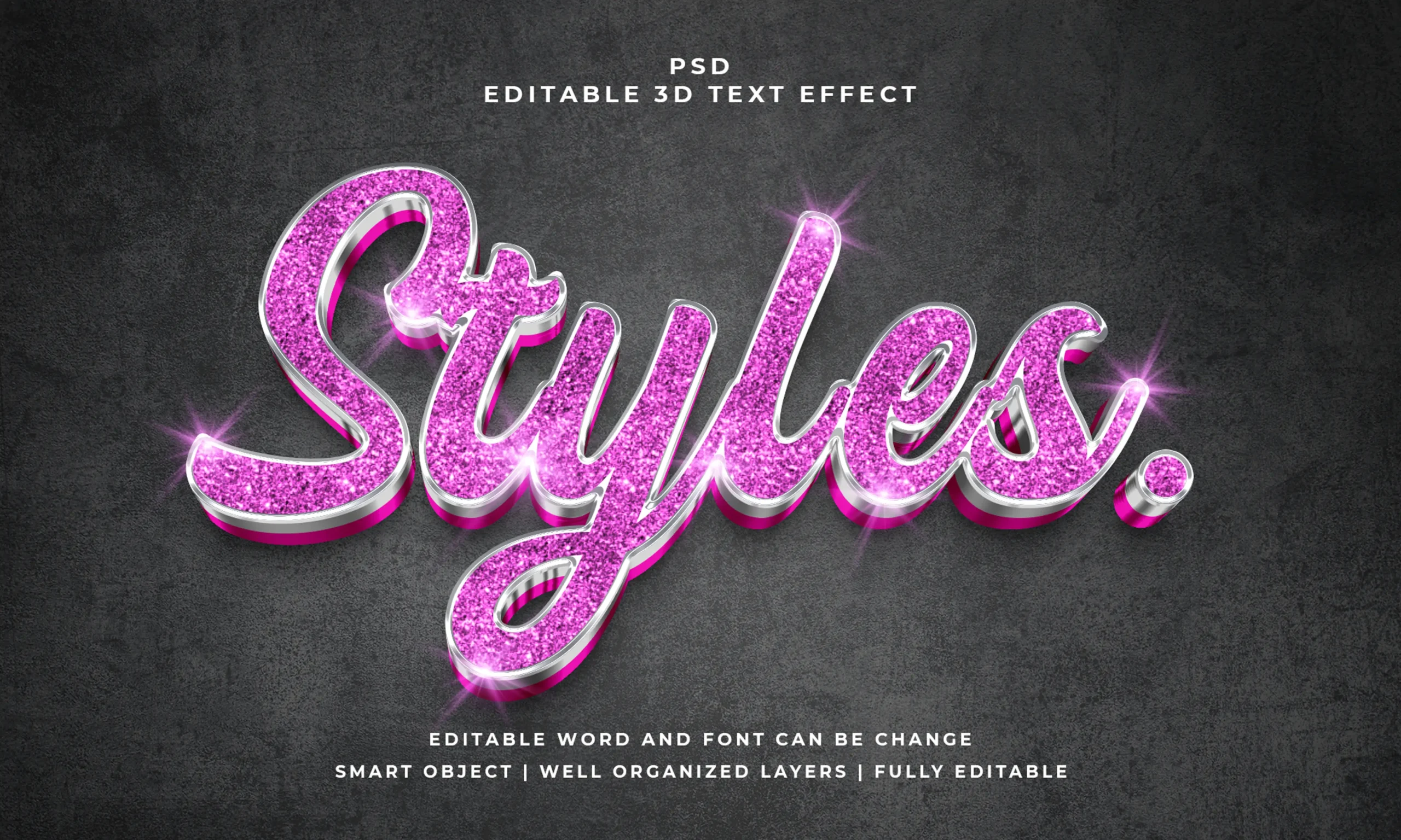 15 Photoshop Editable 3D Text Effect Style Pack 7 15 photoshop editable 3d text effect style pack 11