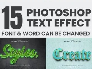 15 photoshop editable 3d text effect style pack 16