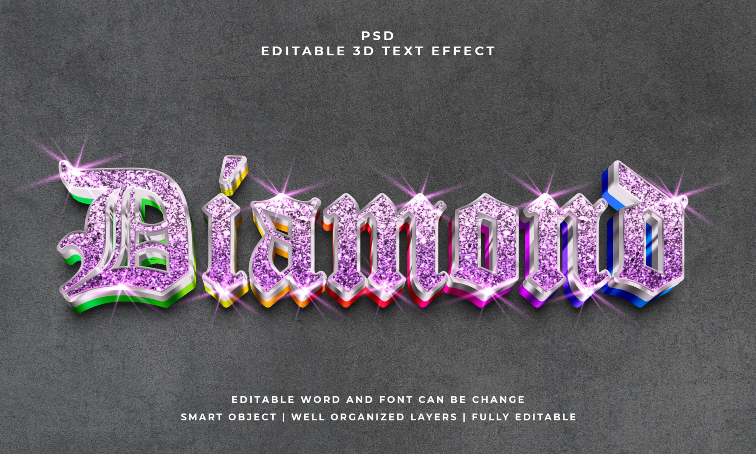 15 Photoshop Editable 3D Text Effect Style Pack 13 15 photoshop editable 3d text effect style pack 5