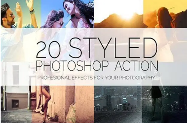 20 Styled Effects – Photoshop Action