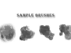 30 abstract fire painting brushes 2