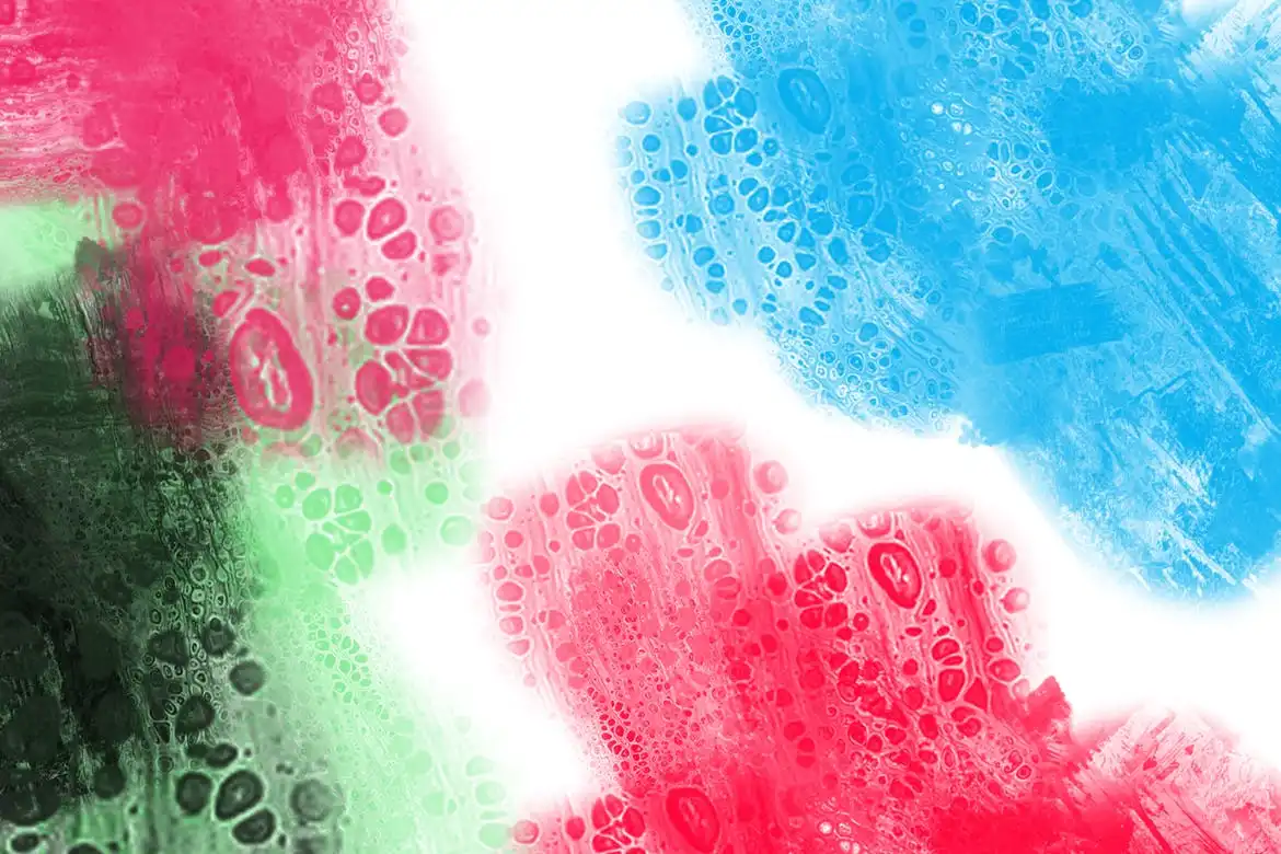 30 Rainbow Abstract Painting Brushes