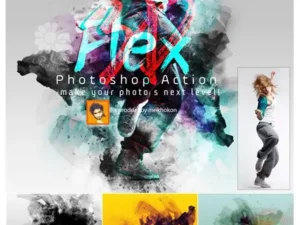 3d flex photoshop action