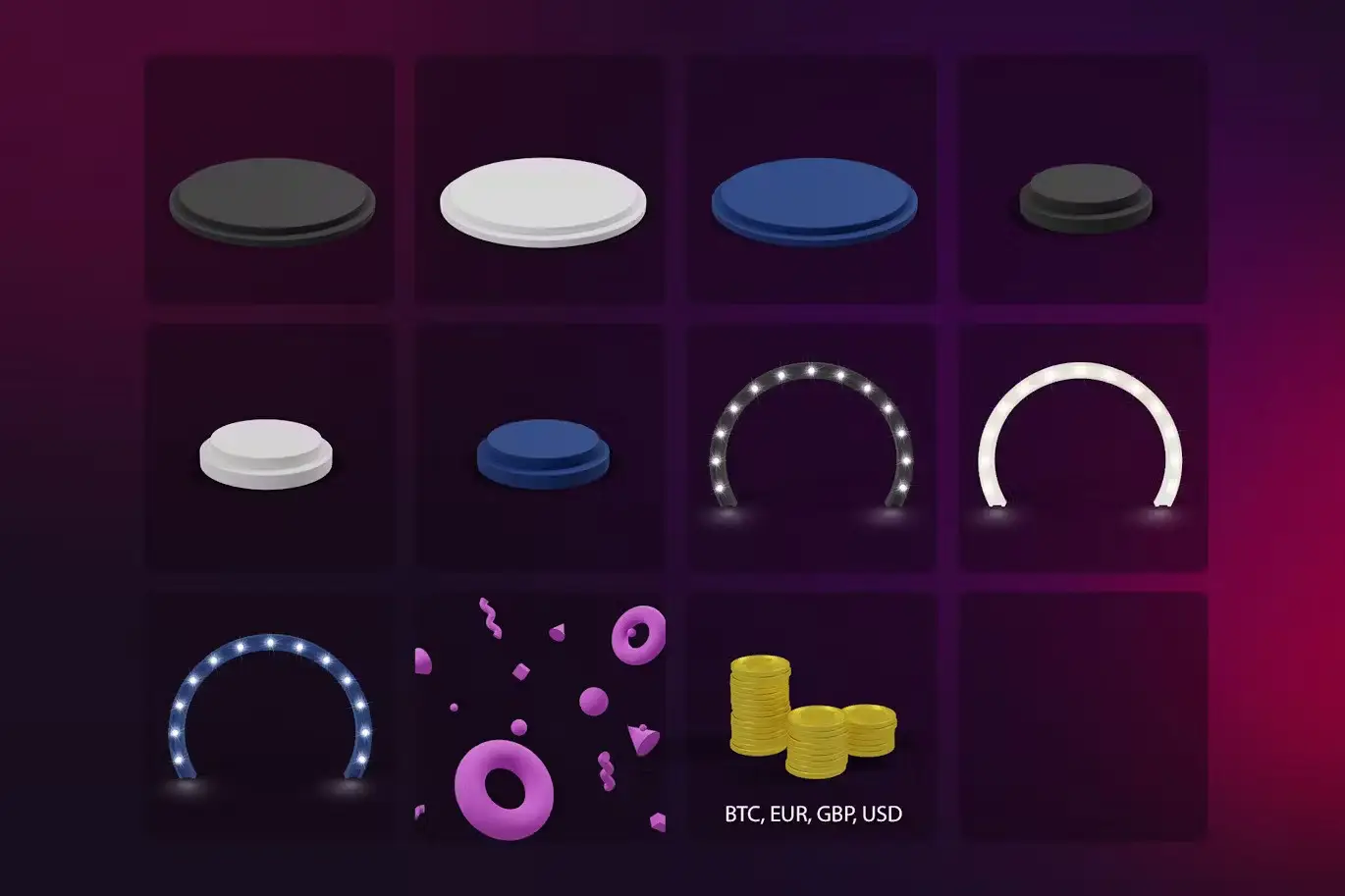 3D Product Stage Scene Generator-V