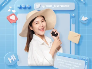 3d rendering twitter profile