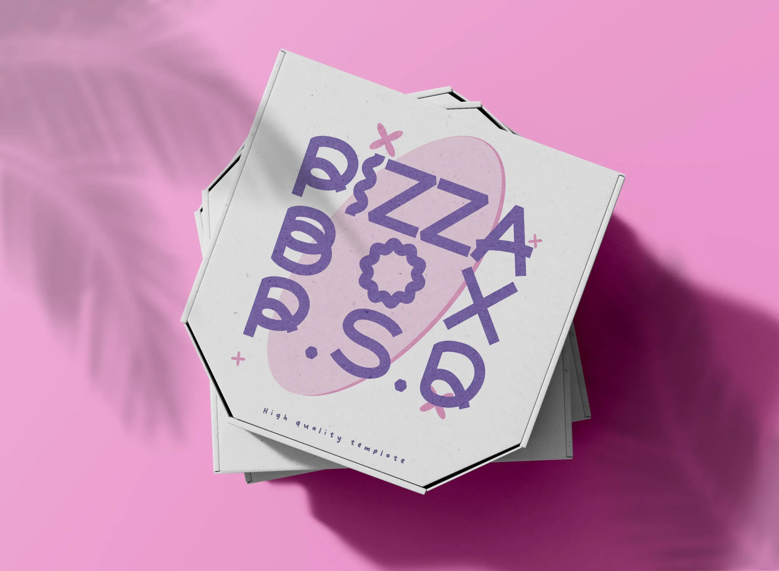 3D Takeaway Pizza Boxes Mockup