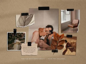 4 fashion photo frame collage moodboard