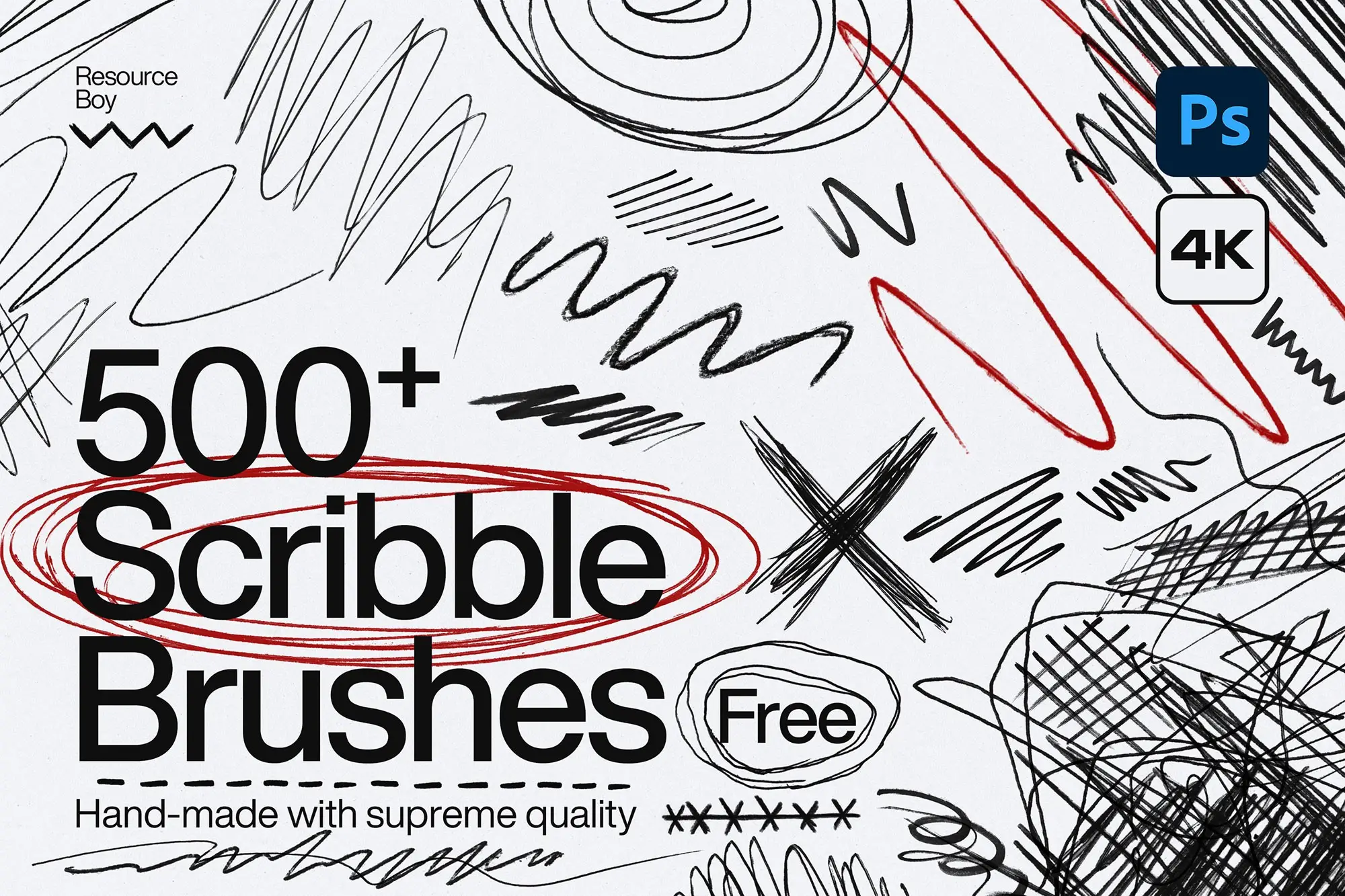 500+ Scribble Photoshop Brushes