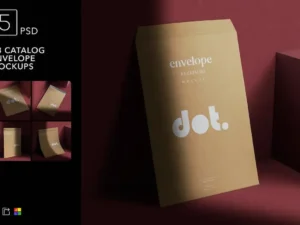 a3 catalog envelope mockups