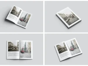 a4 book magazine mockup