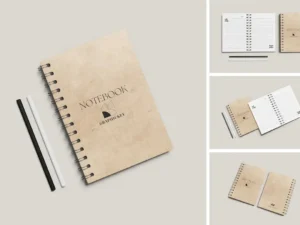 a4 notebook mockup