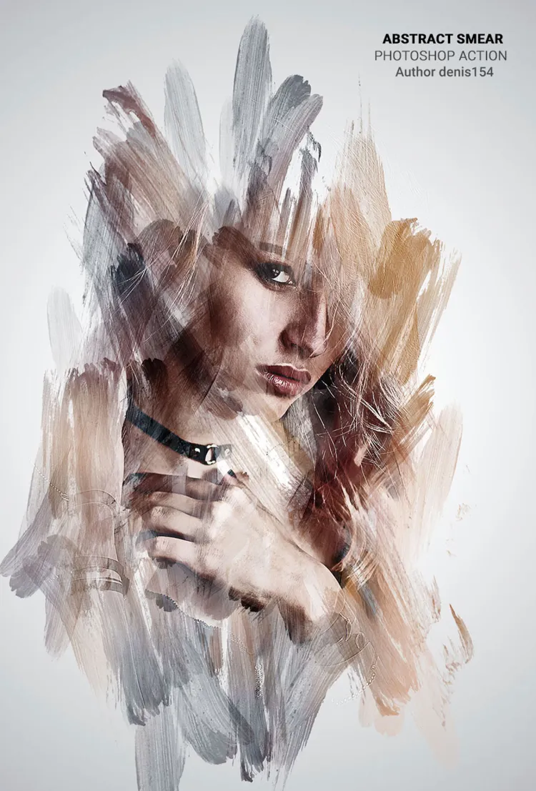 Abstract Smear Photoshop Action