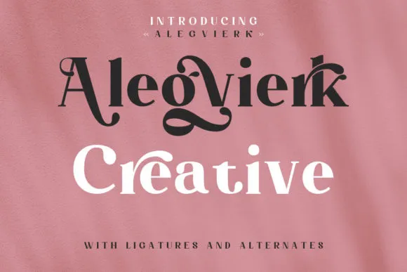 Alegvierk Font 1 alegvierk font