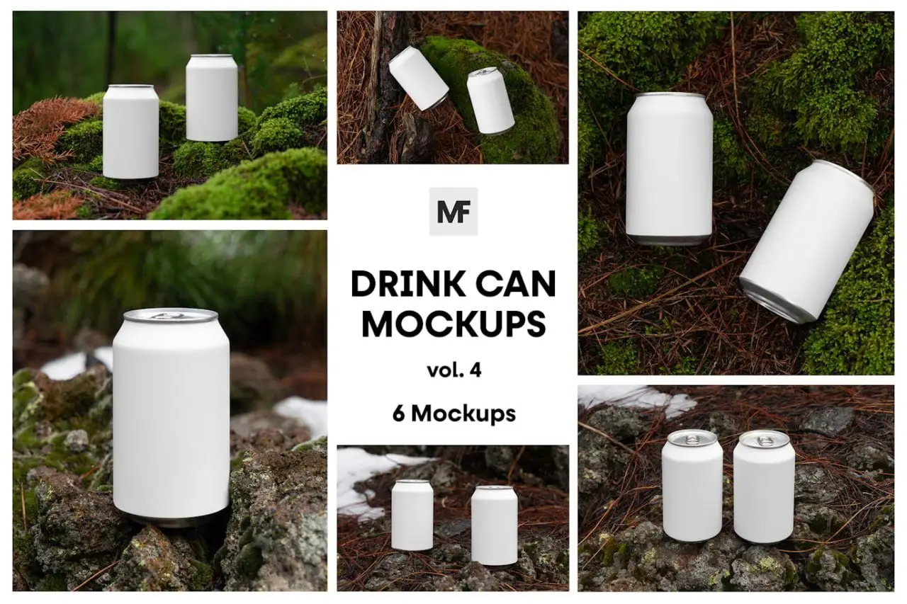 Aluminum Can Mockups Vol
