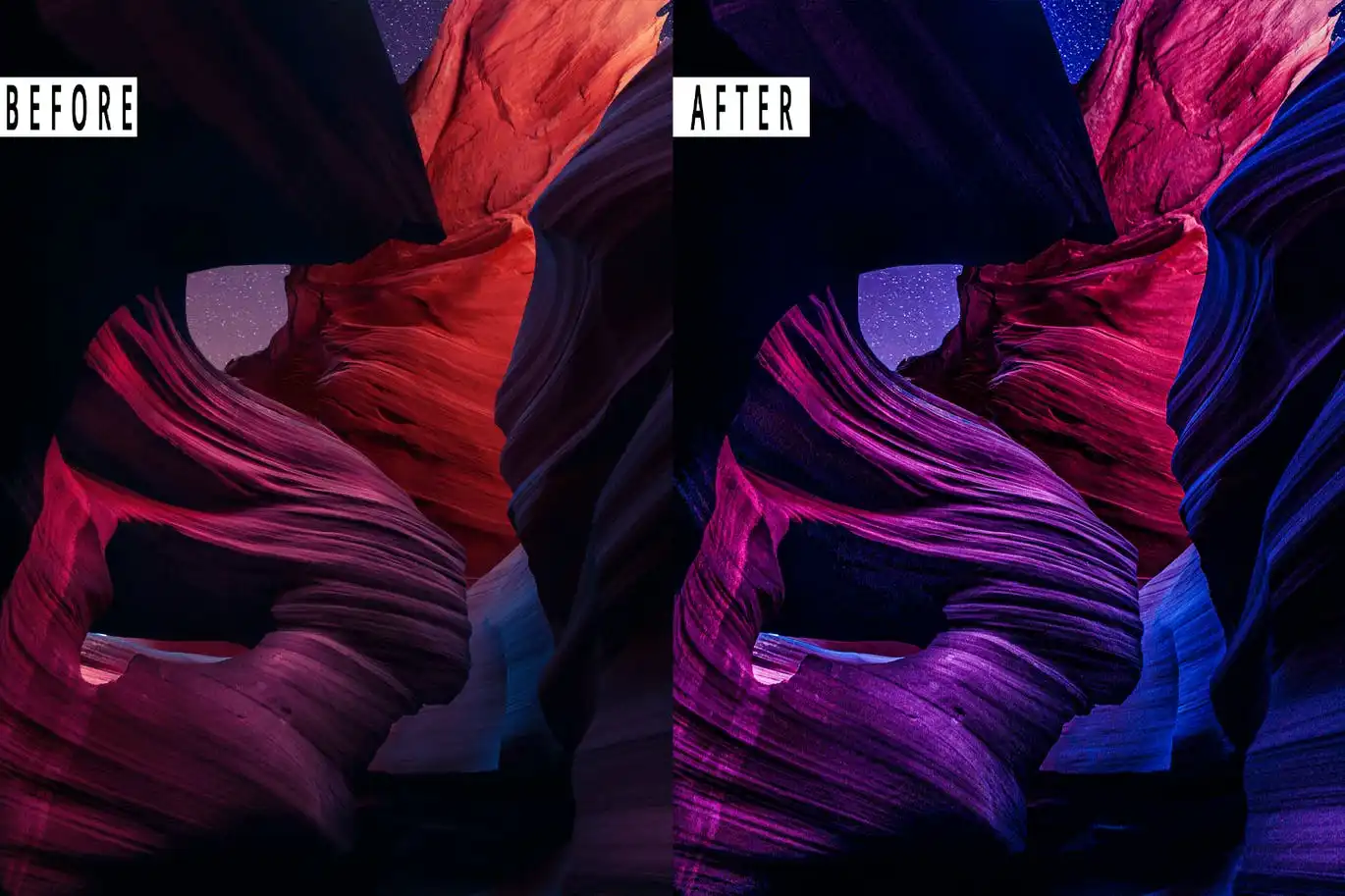 Antelope Canyon Action &amp; Lightrom Presets