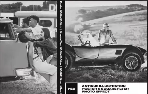 Antique Illustration Photo Effect