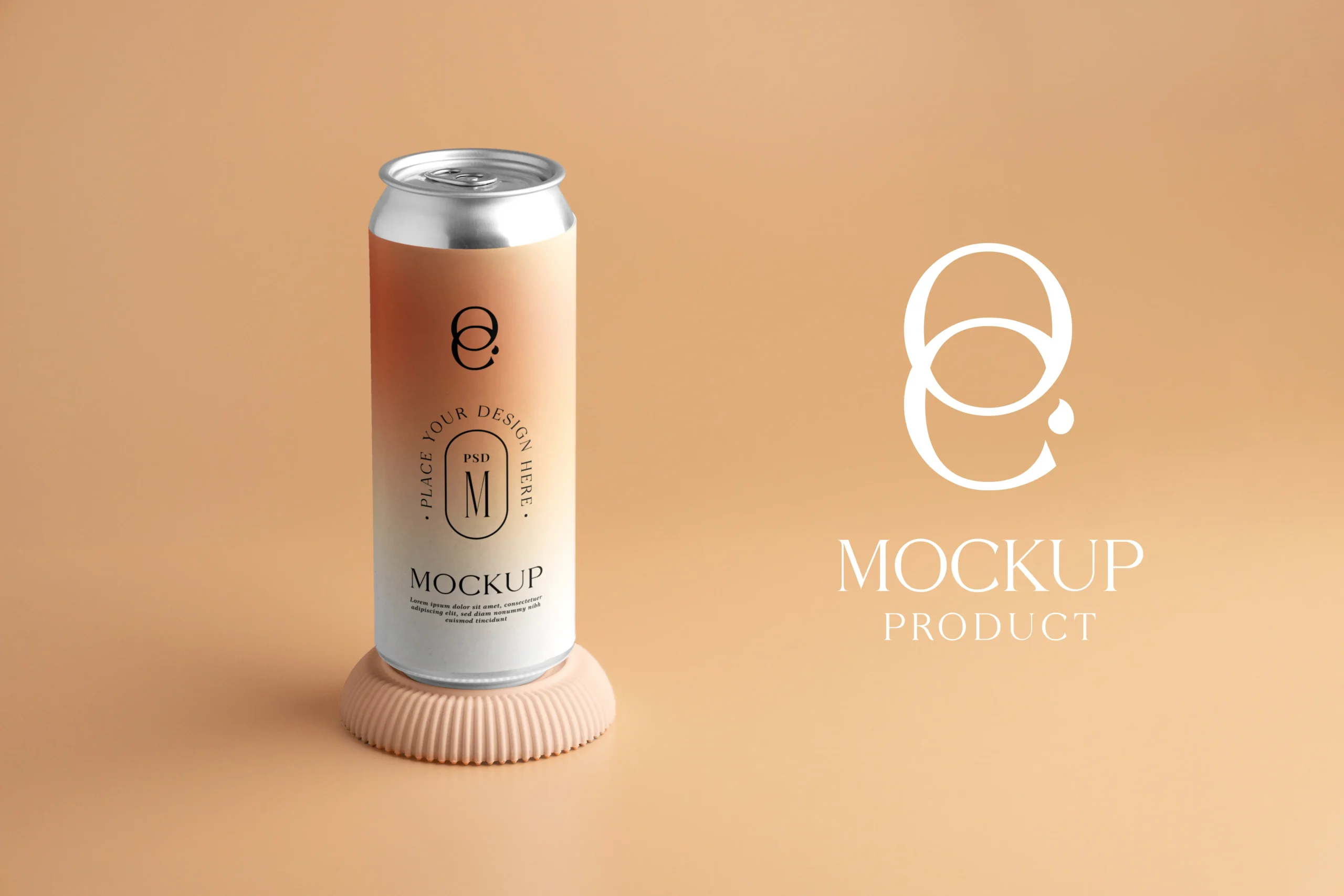 apricot color cosmetic products mockups 11