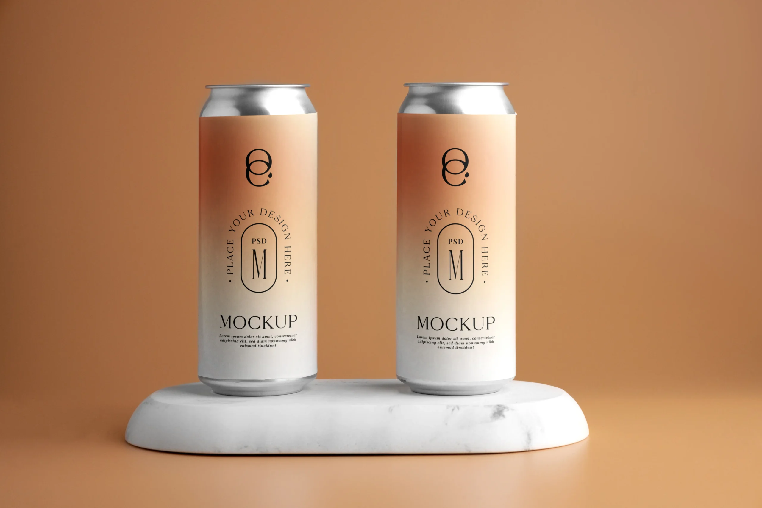 apricot color cosmetic products mockups 17