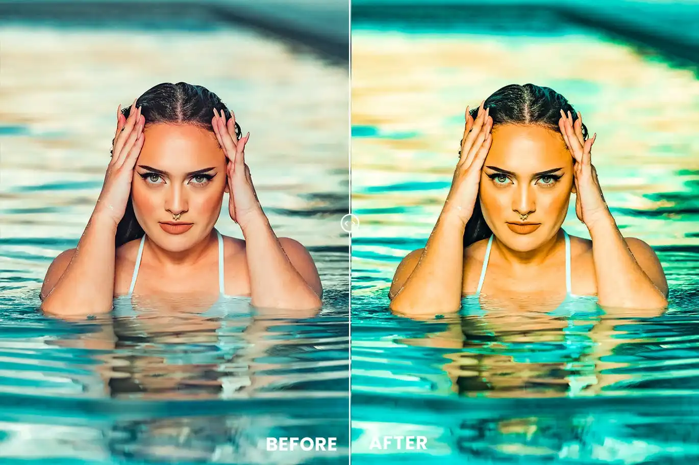 Aqua Tones Action & Lightroom Presets