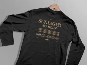 back long sleeve mockup