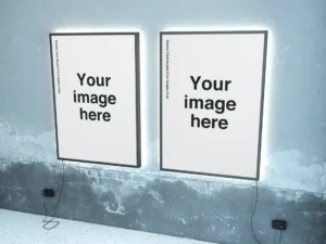 backlight poster mockups