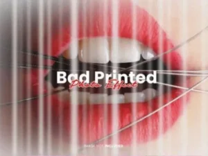 bad printed photo effect