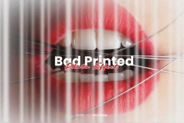Bad Printed Photo Effect
